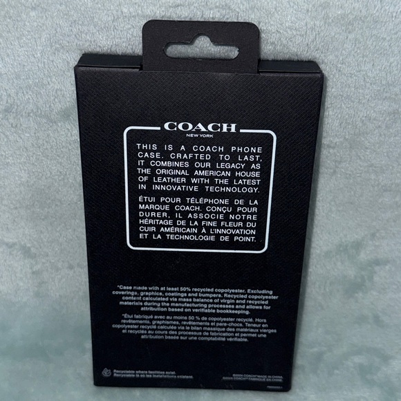 Coach Tan Folio Case with Gold Accent - Picture 3 of 16